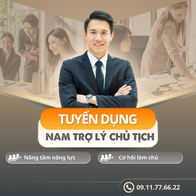 🎯 [TUYỂN DỤNG] TRỢ LÝ CHO CHỦ TỊCH OBA ĐỒNG HÀNH CÙNG CHUYÊN GIA TƯ VẤN DOANH NGHIỆP